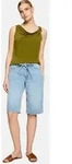 Zero T-Shirt Damen mit Wasserfallausschnitt (1-tlg) Material gr&uuml;n 34 EU