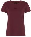 T-Shirt BOSS ORANGE "Elove Embro Premium Damenmode", Damen, Gr. L, braun (medium rot