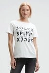 SOCCX Kurzarmshirt aus Baumwolle