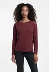 ONLY T-Shirt ONLLUNI L/S TOP WITH LACE DETAILS CS JRS Viskosemischung, regular...