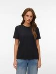 T-Shirt VERO MODA "VMPAULINA SS T-SHIRT 2-PACK JRS", Damen, Gr. XL, schwarz