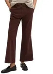Marc O'Polo 7/8-Hose MARTHE FLARED aus Baumwoll-Stretch-Satin, Flared Fit braun...