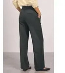 STREET ONE Stoffhose Style Amalie mit Gummizug und Schnalle / Stretch gr&uuml;n 34