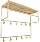LOFT42 Wandgarderobe LOFT42 Jip Garderobenst&auml;nder - 12 Haken - Metall - Gold -