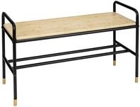 WENKO Schuhregal Schuhregal mit Bambusablage LOFT, 80 x 50 x 33,5 cm, WENKO