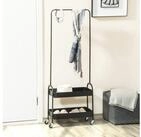 HOMCOM Garderobenst&auml;nder Kleiderst&auml;nder, mit Kleiderstange, Schuhablage,