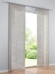 heine Gardine Schiebevorhang (1 St), Klettschiene, halbtransparent, Schiebevorhang