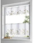 heine Gardine Scheibengardine (1 St), Stangendurchzug, halbtransparent, Kurzgardine
