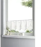 heine Gardine Querbehang (1 St), Stangendurchzug, halbtransparent, Querbehang wei&szlig;
