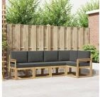 vidaXL Gartenlounge-Set vidaXL Outdoor-Sofagarnitur 5 stk. Wei&szlig; und Anthrazit