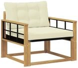 vidaXL Sofaelement Outdoor-Sofagarnitur Massives nholz und Textilene (1 St)