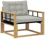 vidaXL Sofaelement Outdoor-Sofagarnitur Massives nholz und Textilene (1 St)