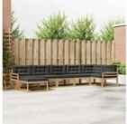 vidaXL Gartenlounge-Set vidaXL Outdoor-Sofagarnitur 7 stk. Wei&szlig; und Anthrazit