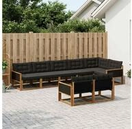 vidaXL Gartenlounge-Set vidaXL Outdoor-Sofagarnitur 8 stk. Nat&uuml;rlich und...