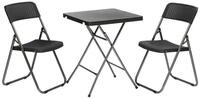Sekey Balkonset Balkonm&ouml;bel Set Klapptisch mit 2 st&uuml;hlen Bistro-Set Klappbar