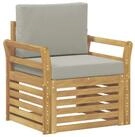 vidaXL Sofaelement Outdoor-Sofagarnitur Polyester Wei&szlig; (1 St)