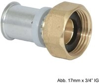 Roth Wasserrohr Roth RIS Anschlussverschraubung 20 mm x 1" IG, Messing
