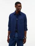 Flanellhemd TOMMY JEANS "TJM REGULAR FLANNEL", Herren, Gr. S (46), N-Gr, blau...