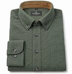 CASAMODA Langarmhemd CASAMODA Herren Freizeithemd Button-Down Comfort Olivgr&uuml;n