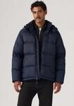 Steppjacke LEVI'S "ROCKWELL HOODED PUFFER 1", Herren, Gr. M, blau (navy blazer rip