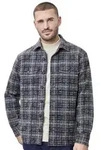 VENTI Hemdjacke VENTI Hemdjacke kariert blau 46