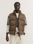 Steppweste BUGATTI "Regular Fit", Herren, Gr. 50, braun (70, cognac), 88% Polyamid,