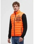 CAMP DAVID Steppweste mit Logoprint