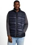 Steppweste TOM TAILOR PLUS, Herren, Gr. 4XL, blau (sky captain blau), Steppware,
