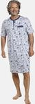 Jan Vanderstorm Pyjamaoberteil UNNI mit Serafinokragen blau 6XL (76/78)