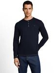 Langarmshirt TOM TAILOR, Herren, Gr. XXL, blau (sky captain blau), Single...