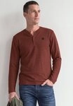 STREET ONE MEN Langarmshirt in Unifarbe