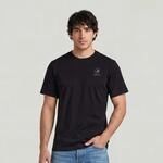 T-Shirt G-STAR "Logo r tee", Herren, Gr. L, dk schwarz, Jersey, Obermaterial: 100%