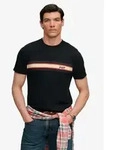 Superdry Rundhalsshirt OUTDOOR STRIPE LOGO RLXD TEE Baumwolle, relaxed fit schwarz S