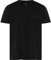 T-Shirt BOSS, Herren, Gr. M, schwarz (schwarz 002), Jersey, Obermaterial: 100%