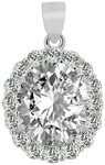 AKZENT Kettenanh&auml;nger "Octa" aus 925 Sterlingsilber, rhodiniert, langlebig...