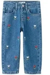 Name It Mom-Jeans NMFBELLA MOM DNM EMB JEANS 5526-BP Baumwolle, mom fit blau 92