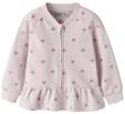 Sweatjacke NAME IT "NMFOVIDIA LS SWE CARD BRU BF", M&auml;dchen, Gr. 104, rosa (light