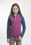 Fleecepullover TROLLKIDS "KIDS RAULAND HALF ZIP", Kinder, Gr. 140, bright berry,