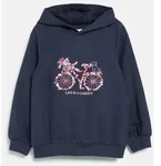 s.Oliver Sweatshirt Sweatshirt Hoodie mit Stickerei blau 92/98 EU