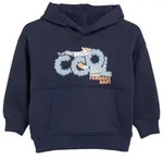 s.Oliver Sweatshirt Sweatshirt Oversize Hoodie mit Print und Fleece-Innenseite...