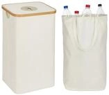 relaxdays Flaschensammler Pfandflaschen-Sammelbeh&auml;lter 100 L, Beige, 100 L