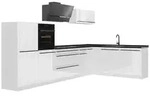 Vicco Winkelk&uuml;che R-Line, Wei&szlig; Hochglanz/Wei&szlig;, 347 x cm Arbeitsplatte...