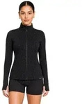 Smilodox Trainingsjacke Velvara, Sportjacke mit Leo-Muster, Sportjacke f&uuml;r Gym...