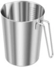 LuxusKollektion Messbecher Messbecher Edelstahl 2L mit Ausgie&szlig;lippe Silber,...
