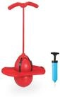 relaxdays H&uuml;pfspielzeug Pogo Ball mit Griffen f&uuml;r Kinder, (2-tlg), rot