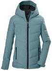Steppjacke KILLTEC "KOW 220 GRLS QLTD JCKT", M&auml;dchen, Gr. 164, blau (aquablau),