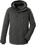 Funktionsjacke KILLTEC "KOW 87 MN JCKT", Herren, Gr. L, grau (stein), Obermaterial:
