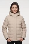 Steppjacke CMP "WOMAN JACKET FIX HOOD", Damen, Gr. 34, beige (kaki),...