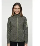 CMP Strickfleecejacke KNITTED MELANGE FLEECE WOMAN JACKET mit Rei&szlig;verschluss,