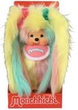Monchhichi Pl&uuml;schfigur M&auml;dchen mit buntem Fell & Z&ouml;pfen 20 cm Monchhichi...